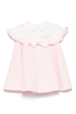 pink cotton dress FENDI KIDS | BFB544AS64F1QYC